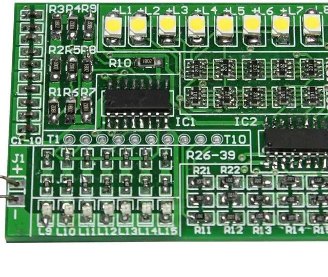 Alt view image 3 of 6 - DIY Electronic Kit 1801 SMT SMD Component Soldering Project Practice Suite FM Radio Transmitter Board Module Component Welder