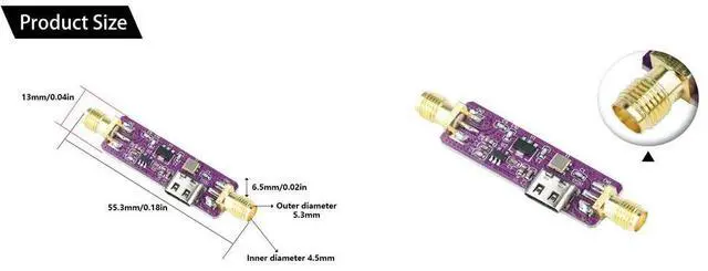 Main image of 1090MHz 1.09GHz ADS-B Active SAW Filter &LNA 5VTA1090EC+TQP3M900 Type-c Interface Electronic Kit