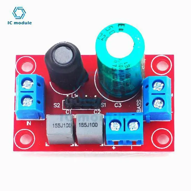 Alt view image 2 of 6 - Adjustable Two Way Crossover HIFI Speaker High And Low Frequency Car Tweeter Bass Audio Speaker Divider DIY Home