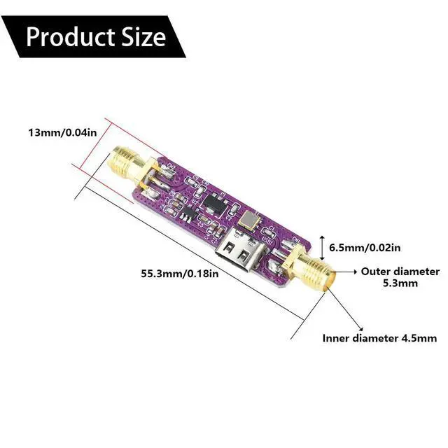 Alt view image 3 of 4 - 1090MHz 1.09GHz ADS-B Active SAW Filter &LNA 5VTA1090EC+TQP3M900 Type-c Interface Electronic Kit