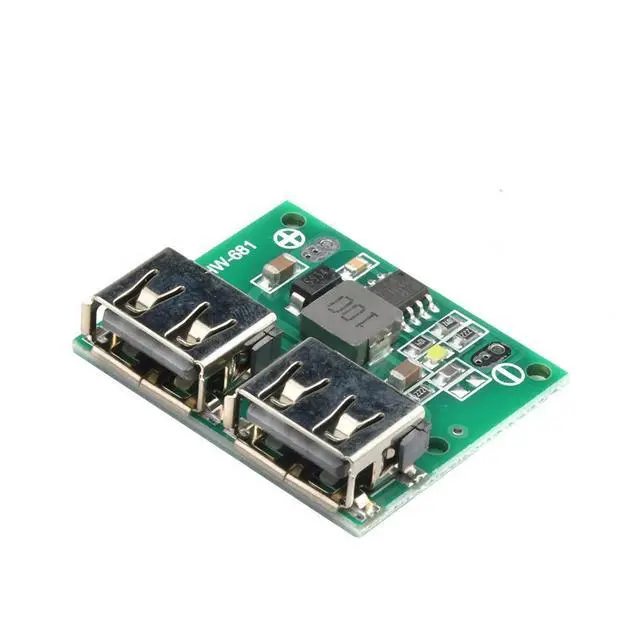 Alt view image 3 of 3 - 9V 12V 24V to 5V DC-DC Step Down Charger Power Module Dual USB Output Buck Voltage Board 3A Car Charge Charging Regulator