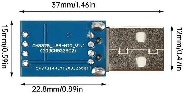 Main image of Serial Port To Standard USB Converter Keyboard And Mouse Device CH9329 Module Electronic Component Kit