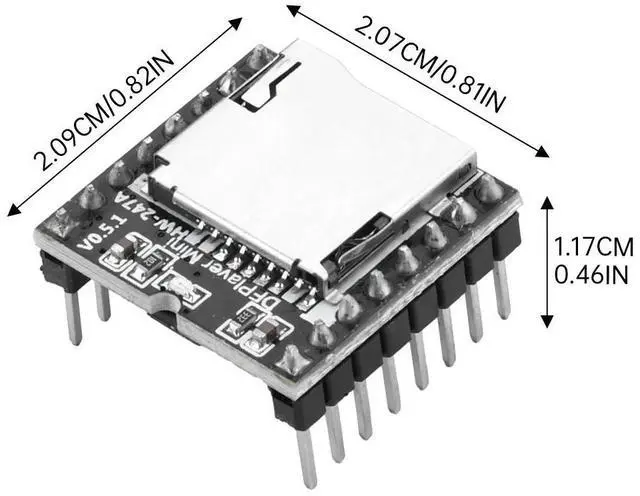 Main image of YX5200 DFPlayer MP3 Player Module MP3 Voice Decode Board Support TF Card U-Disk IO Serial Port AD Compatible Electronic Kit
