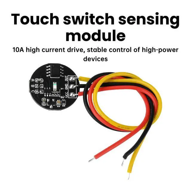 Alt view image 2 of 6 - 3V-30V Jog / Latch Touch Key Switch Sensor Module Bistable Light Capacitive Touch Switch Electronic Kit