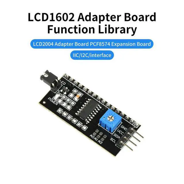Alt view image 2 of 6 - 5pcs PCF8574 LCD Display Adapter Module IIC I2C LCD1602 2004 IIC Serial Interface Board 5V Electronic Component Kit for