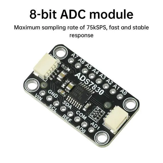 Alt view image 2 of 6 - ADS7830 8-bit ADC Analog-To-Digital Converter Module Compatible With STEMMA QT Qwiic