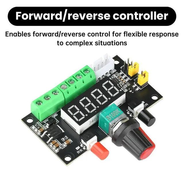 Alt view image 3 of 6 - 12V 24V Stepper Motor Driver Controller Speed Regulator PWM Pulse Signal Generator Module With LED Display