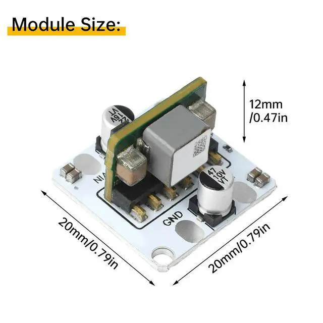 Alt view image 2 of 6 - DC 9-14V to 5V Output DC-DC Buck Module 10A High Power Regulator Module Buck Converter Inverter Electronic Kit