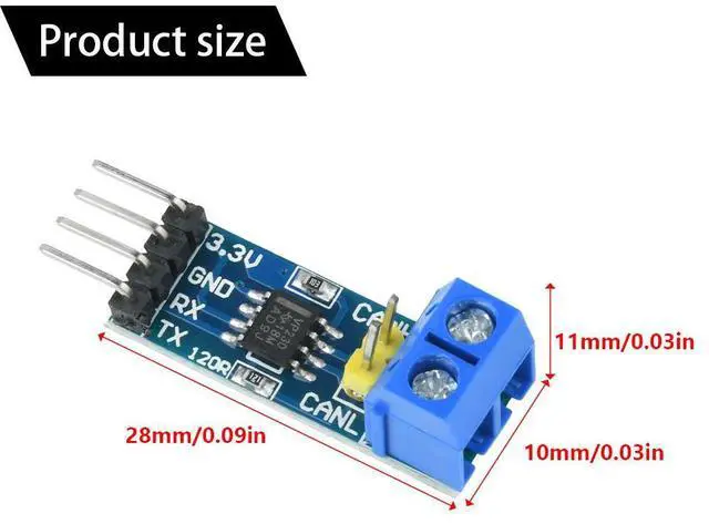 Main image of DC 3-3.6V SN65HVD230DR VP230 CAN Board Network Evaluation Development Module For Controller Board
