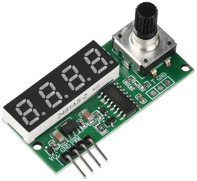 Alt view image 3 of 3 - Mini PWM Square Wave Signal Generator Module with Digital Display Adjustable Frequency Duty Ratio Power Off Save for Motor