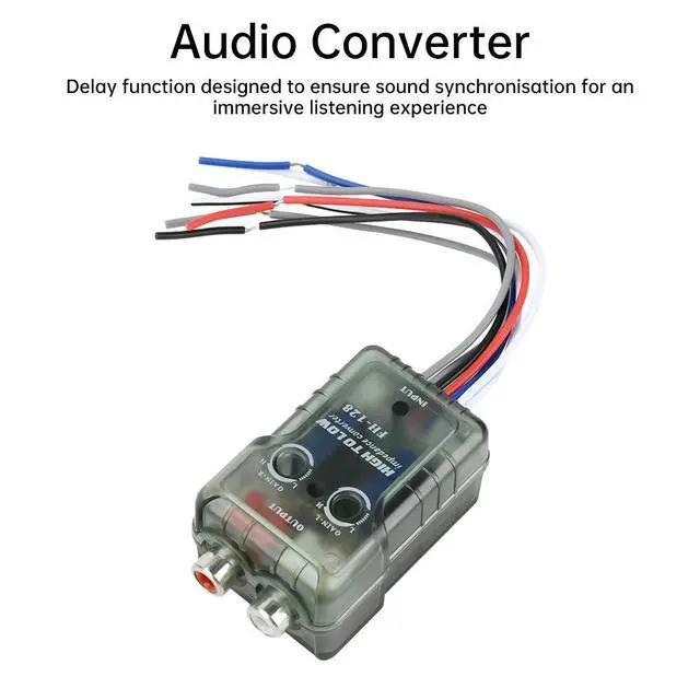 Alt view image 2 of 3 - High-performance Car Stereo Speak Hi-Low Converter Module RCA Adapter Quick-Connection for Car Audio Accessories