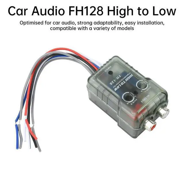 Alt view image 3 of 3 - High-performance Car Stereo Speak Hi-Low Converter Module RCA Adapter Quick-Connection for Car Audio Accessories