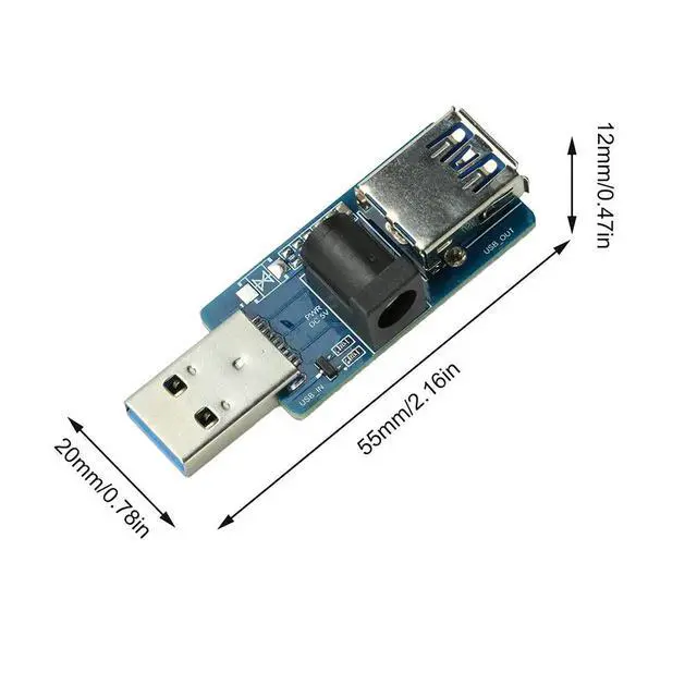 Alt view image 2 of 3 - USB Power Enhancement Splitter Module USB 5V+External DC5V Power Supply Built-in Automatic Switch MOS Module