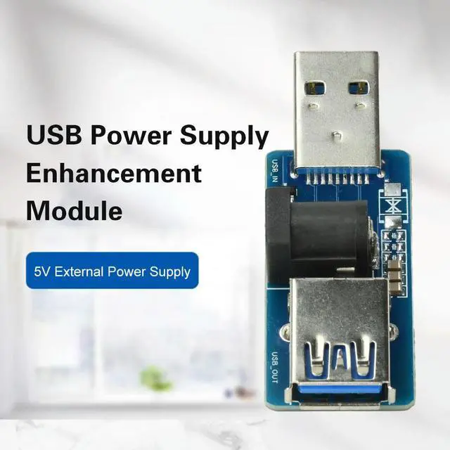 Alt view image 3 of 3 - USB Power Enhancement Splitter Module USB 5V+External DC5V Power Supply Built-in Automatic Switch MOS Module