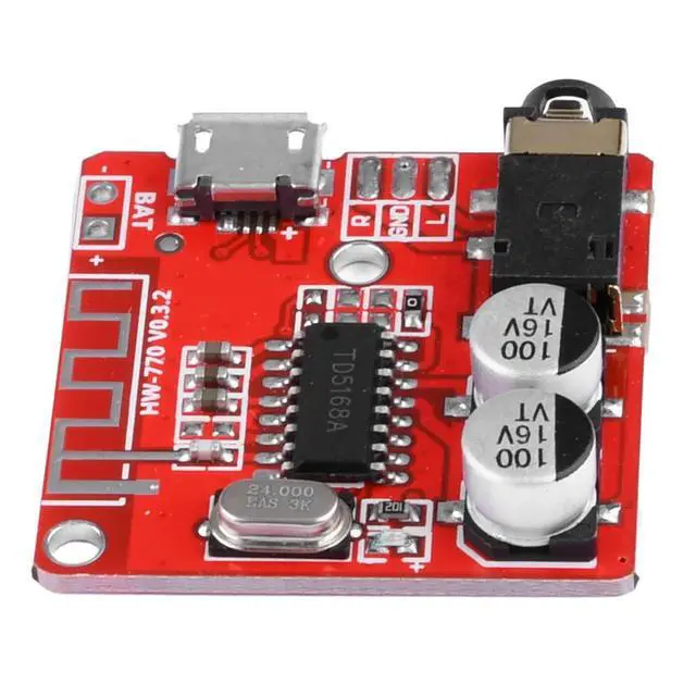 Alt view image 2 of 6 - 3W Bluetooth-compatible Audio Receiver Board Bluetooth 4.1 5.0 MP3 Lossless Decoder Board Stereo Music Module VHM-314