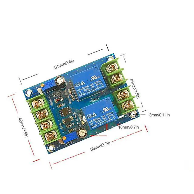 Alt view image 2 of 6 - Automatic Power Switching Module DC12V 10A Switch Module Emergency Power Supply Charging Controller