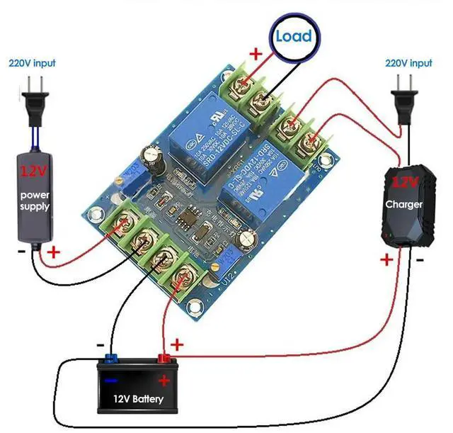 Main image of Automatic Power Switching Module DC12V 10A Switch Module Emergency Power Supply Charging Controller