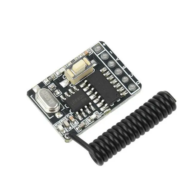 Alt view image 2 of 6 - DC 3-5V 433Mhz Remote Control Switch Transmitter RF Learning Code Decoding Receiver Module 4CH RX480E Electronic Kit