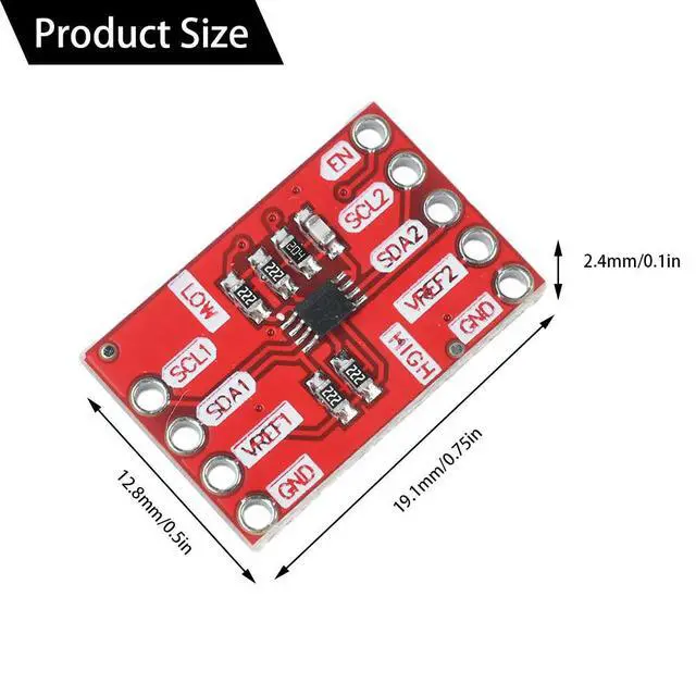 Alt view image 2 of 6 - PCA9306 I2C Level Translator Breakout Module IIC I2C Voltage IIC I2C Voltage Dual 2-bit Bidirectional Translator Electronic Kit