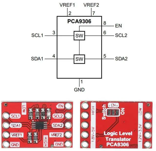 Main image of PCA9306 I2C Level Translator Breakout Module IIC I2C Voltage IIC I2C Voltage Dual 2-bit Bidirectional Translator Electronic Kit
