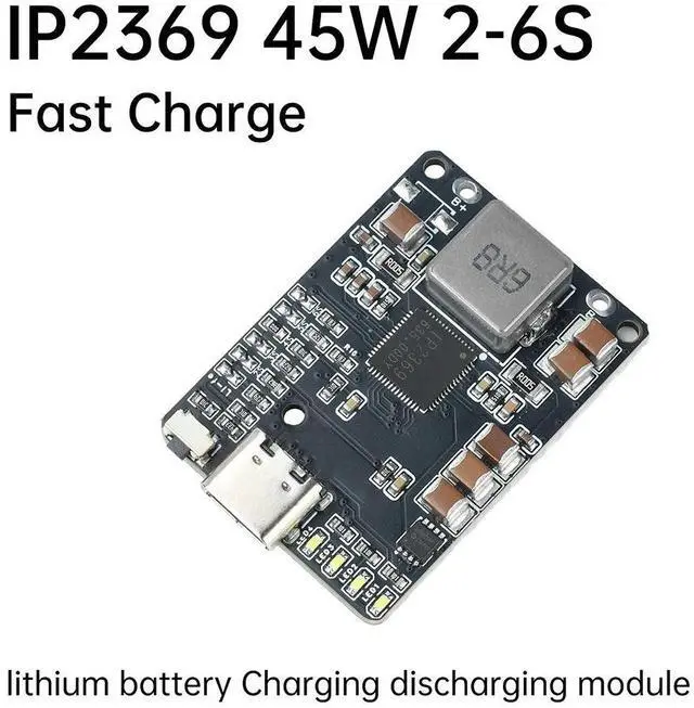 Main image of IP2369 45W 2S~6S lithium Charging Discharging Module 3S 4S 5S Li-ion/LiFePO4 Batteries Charger Type-c Interface