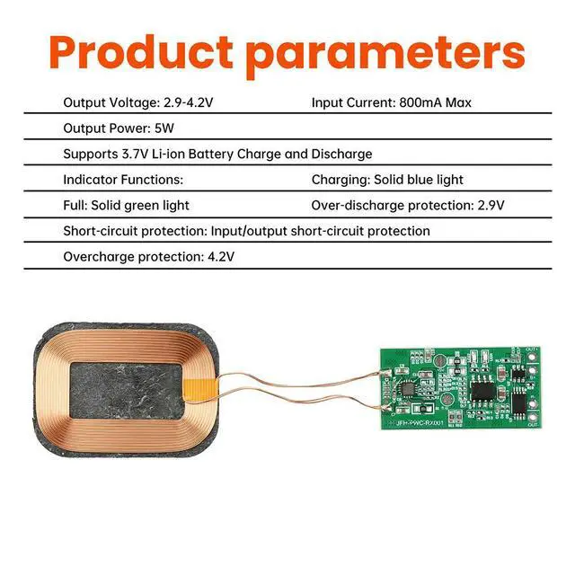 Alt view image 2 of 6 - 5W 3.7V Coil Charging Module Charger PCPA DIY Electronic Component kit