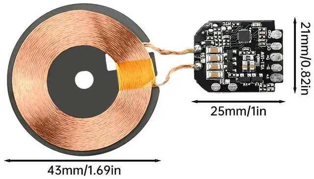 Main image of 15W Charger Module Transmitter PCBA Circuit Board with for Qi Coil Support PD Fast Charger
