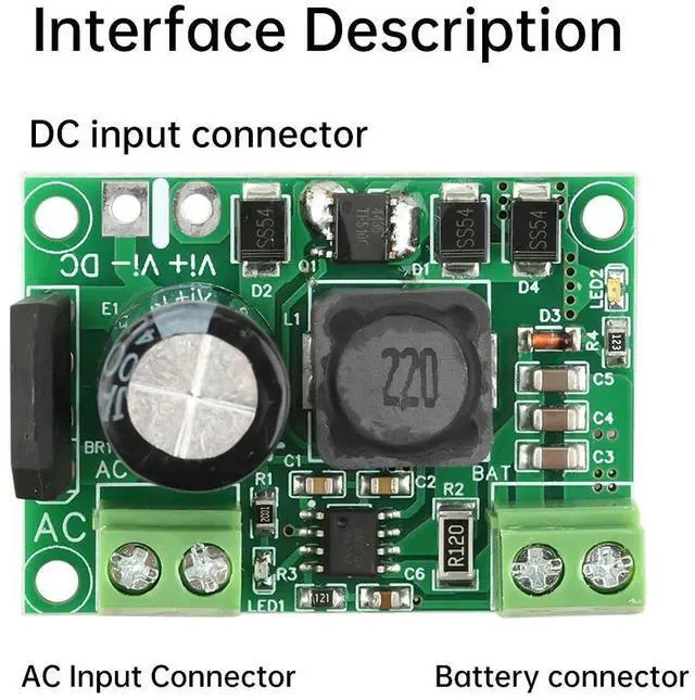 Main image of CN3768 Module Lead-acid Charger Module Three-stage Charging AC 12-20V to DC 15-30V Board
