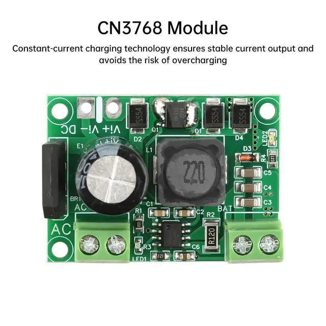 Alt view image 3 of 3 - CN3768 Module Lead-acid Charger Module Three-stage Charging AC 12-20V to DC 15-30V Board