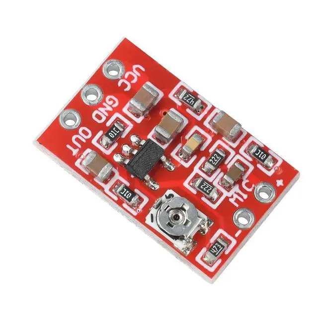 Alt view image 3 of 3 - DC 3-5V Electret Microphone Preamplifier Module with Voice Compression Amp Sound Amplifier Board
