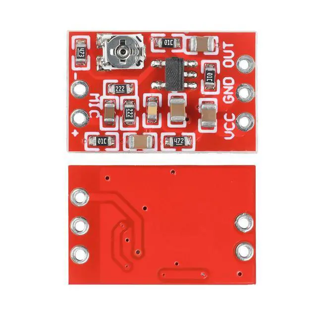 Alt view image 2 of 3 - DC 3-5V Electret Microphone Preamplifier Module with Voice Compression Amp Sound Amplifier Board
