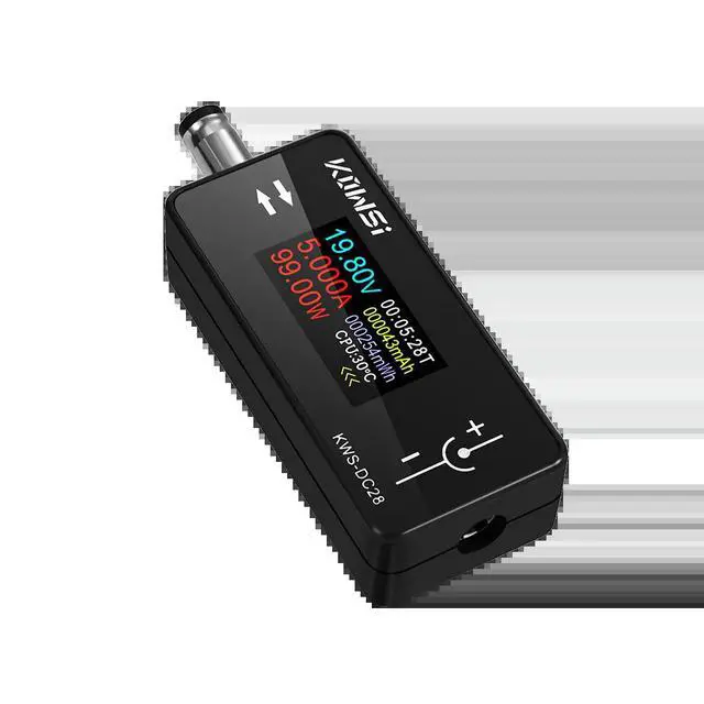 Alt view image 2 of 6 - DC 4~30V 0~12A Voltage Ammeter Power Meter 0.96 inch TFT HD Digital Display DC 5.5*2.5 Interface Tester Electronic Kit
