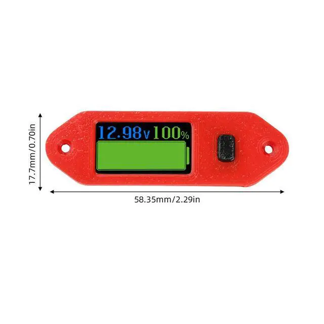 Alt view image 3 of 6 - Programmable Voltage Meter Dc 4-55v 0.96 Inch Screen Universal For NCM LFP Electric Tool