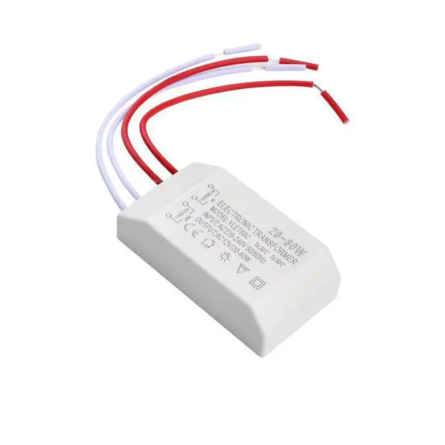 Alt view image 3 of 6 - 20-60W 220V To AC12V halogen lamp Light Electronic Transformer Adapter Electronic Transformers For Lighting Fixtures