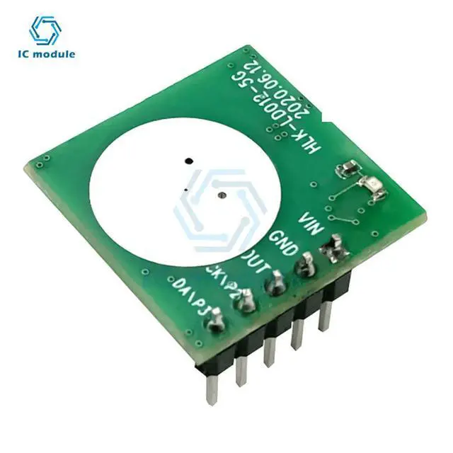 Alt view image 2 of 6 - HLK-LD012-5G radar sensing sensor module human body movement long distance adjustable light