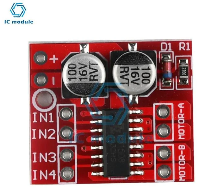 Main image of 5PCS MX1508 L298N PWM Speed Dual H-Bridge Stepper Motor Driver DC Motor Driver Module DC 2V-10V 1.5A 2-Way