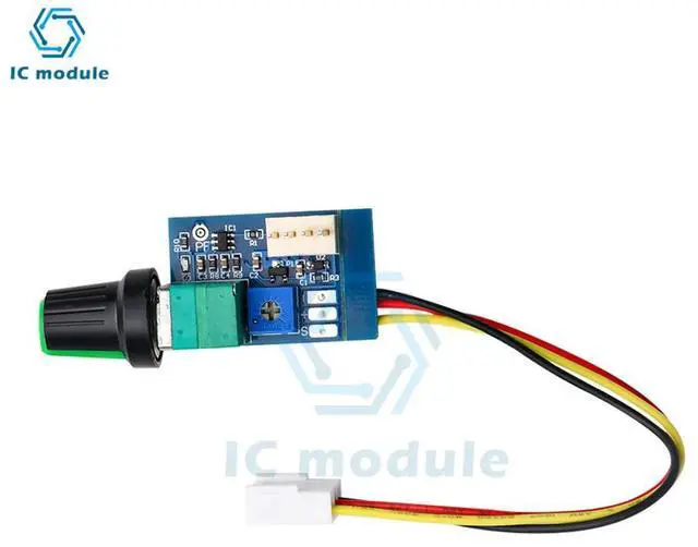 Alt view image 2 of 3 - DC 12V PWM Speed Controller Module 4-Wire PC Fan Speed Controller Module Governor for PC