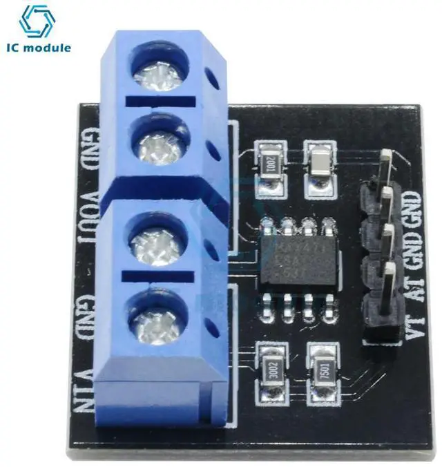 Alt view image 2 of 3 - MAX471 Voltage Current Sensor Module High Precision Detection Board DC 3-36V Charge Discharge Monitor For
