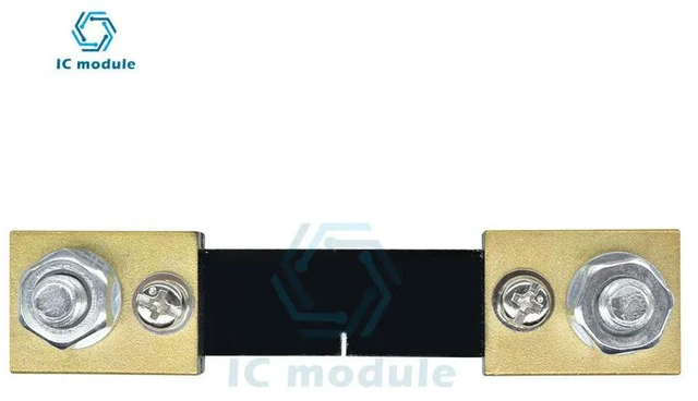 Alt view image 2 of 3 - External Shunt FL-2 100A 50A 30A 20A 10A 75mV Current Meter Shunt Resister for Digital Voltmeter Ammeter Wattmeter Meter