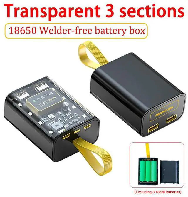 Main image of Charger Case Cool DIY Power Bank Box 10W Fast Charging Case Charging Power Bank Case Not Include