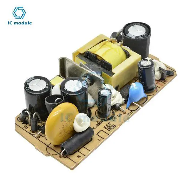 Alt view image 2 of 3 - AC-DC 12V 1A Switching Power Supply Module Bare Circuit Board for Replace/Repair Short Circuit Protection