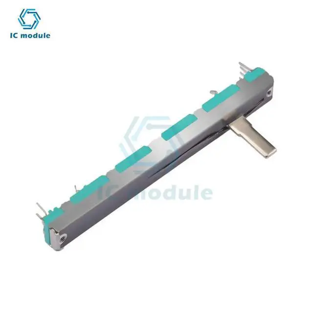 Alt view image 2 of 3 - 5PCS/Lot Slide Straight Slide Liner Potentiometer Resistor B103 10K Ohm Slide Potentiometer Double Linear 10K Potentiometer