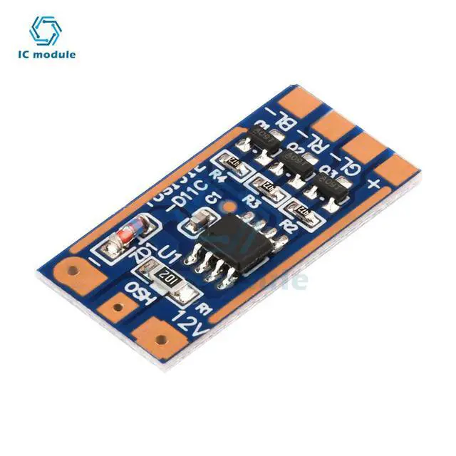 Alt view image 3 of 3 - DC5-12V RGB Flashing Light Module 11 Kinds Of Mode Button Switch Phantom Light Module High Current Drive Module