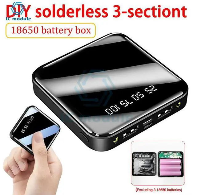 Main image of DIY DIY Power Bank Case Charge Box Dual USB Type C Micro USB No Welding Mobile Power Case Kit