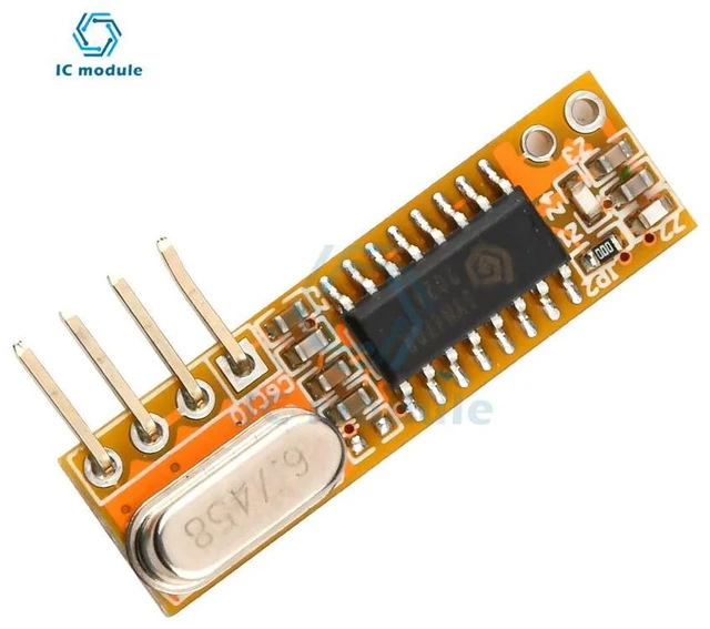 Main image of RXB12 Superheterodyne Receiver 433MHZ Module 3.3V-5.5V Direct Replacement of Super regeneration anti-interference