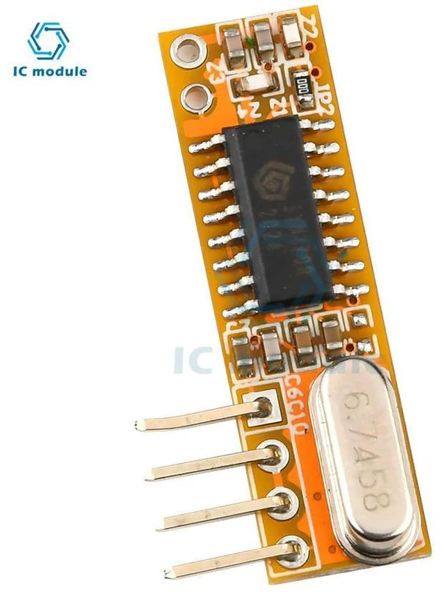 Alt view image 3 of 3 - RXB12 Superheterodyne Receiver 433MHZ Module 3.3V-5.5V Direct Replacement of Super regeneration anti-interference
