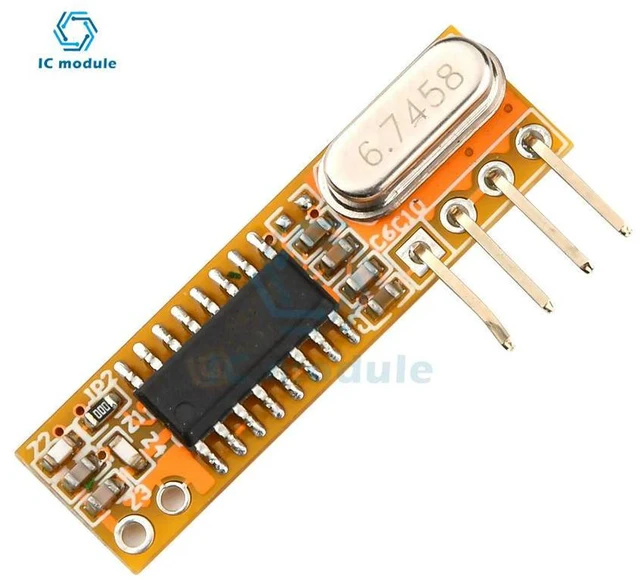 Alt view image 2 of 3 - RXB12 Superheterodyne Receiver 433MHZ Module 3.3V-5.5V Direct Replacement of Super regeneration anti-interference