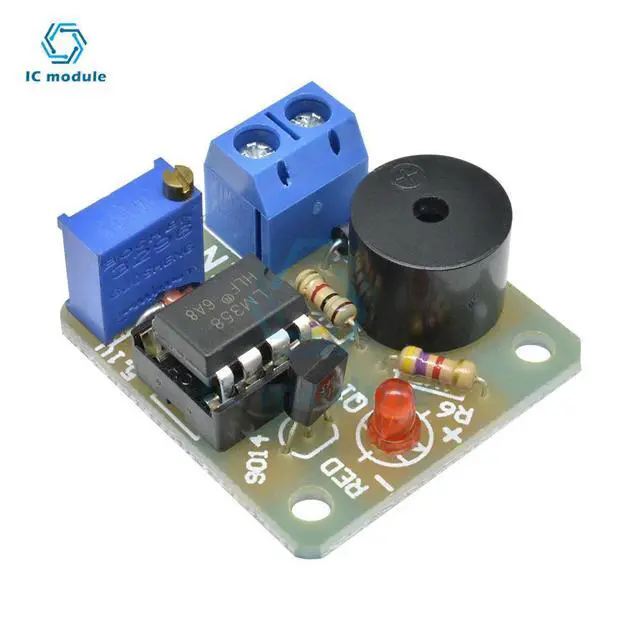 Alt view image 3 of 6 - 12V Accumulator Low Voltage Undervoltage Overcharge Discharge Sound Alarm Buzzer Detector Protection Board