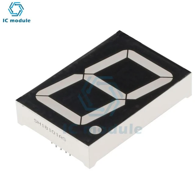 Main image of 1.8 Inch LED Display Module 1 Bit 7 Segmen Red Common Anode Digital Tube 1.8" Led For