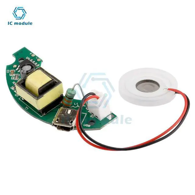 Alt view image 2 of 3 - 2W Micro USB Humidifier Circuit Board 108khz Driver Board Circuit Board 5V Control Board PCB Motherboard